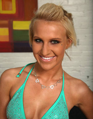 18 year old girl Cipriana A takes a cumshot in mouth after sex in mesh hosiery